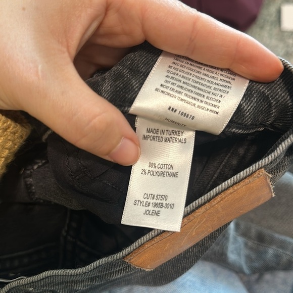 Citizens of humanity faded black Jolene slim straight jeans secret wash size 24 - Picture 3 of 3